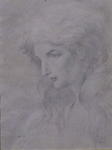 Alegoryczna głowa autorstwa Simeon Solomon
