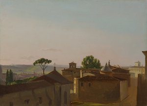Widok na Kwirynale, Rzym, 1800.