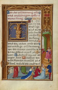 Die Königin von Saba vor König Salomo autorstwa Simon Bening