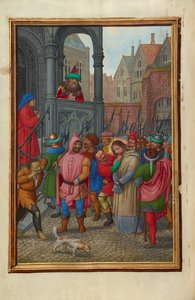Chrystus prowadzony od Heroda do Piłata autorstwa Simon Bening