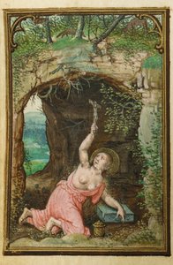 Folio z miniaturowej Księgi Godzin, korzystanie z Rzymu, Brugia, 1530-35