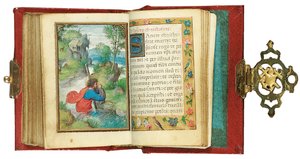 Folio z miniaturowej Księgi Godzin, korzystanie z Rzymu, Brugia, 1530-35