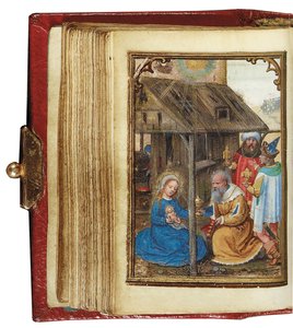 Folio z miniaturowej Księgi Godzin, korzystanie z Rzymu, Brugia, 1530-35 autorstwa Simon Bening