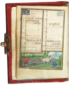 Folio z miniaturowej Księgi Godzin, korzystanie z Rzymu, Brugia, 1530-35 autorstwa Simon Bening