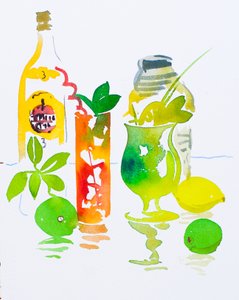 Mojito i Cuba Libre, 2016 (akwarela)