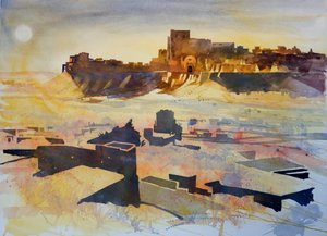 Burza piaskowa, 2007 (media mieszane) autorstwa Simon Fletcher