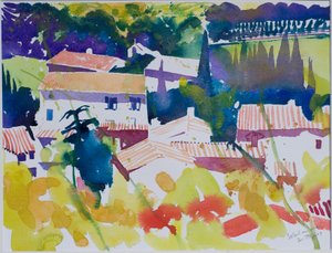 Słońce w maju, 2009 (akwarela) autorstwa Simon Fletcher