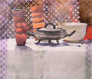 Xema Espagne, 2000 (akwarela) autorstwa Simon Fletcher