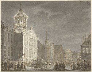 Iluminacja ratusza dla Wilhelma V i Wilhelminy Pruski, 1768