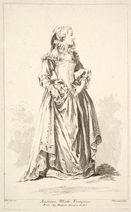 Old Fashion Françoise, z kolekcji różnych postaci obcych Wymyślone przez..., XVIII wiek. autorstwa Simon Francois Ravenet