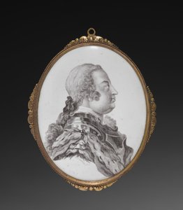 Owalna tablica, książę Cumberland, c. 1755. autorstwa Simon Francois Ravenet