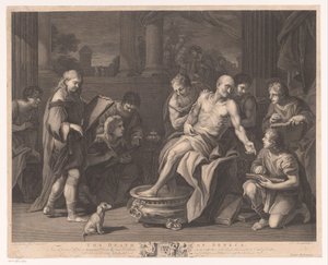 Dood van Seneca Śmierć Seneki (tytuł na obiekcie)