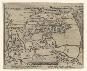 Oblężenie Alkmaaru, 1573 r. autorstwa Simon Frisius
