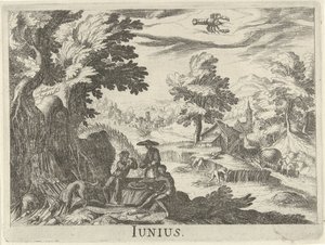 Czerwiec Junius (tytuł na obiekcie) Dwanaście miesięcy (tytuł serii) autorstwa Simon Frisius