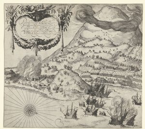 Zwycięstwo Holendrów nad Portugalczykami na Tidore (ilustracja po lewej), 1605 r.