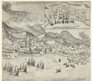 Zwycięstwo Holendrów nad Portugalczykami na Tidore (obraz po prawej), 1605 r.