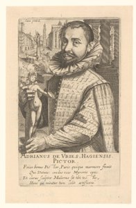 Portret Adriaena de Vriesa autorstwa Simon Frisius