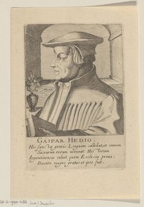 Portret Caspara Hedio autorstwa Simon Frisius