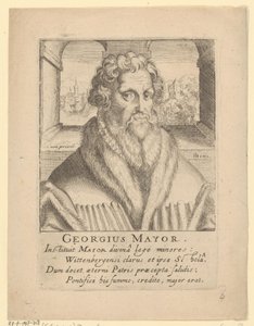 Portret Georga Majora autorstwa Simon Frisius