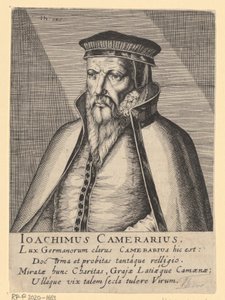 Portret Joachima Camerariusa I autorstwa Simon Frisius