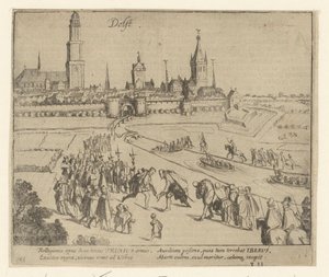 Truchsess zostaje przyjęty w Delft, 1584 r. autorstwa Simon Frisius