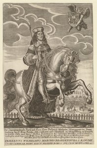 Portret Fryderyka Wilhelma 1620-1688, elektora brandenburskiego, księcia pruskiego, 1680 autorstwa Simon Grimm