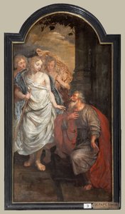 Kościół parafialny (Sint-Walburgakerk). Malarstwo, tryptyk. Szymon De Pape (?). Odkupienie chrześcijańskich niewolników Turkom.