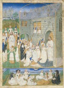 Święte Dziewice Powitane przez Chrystusa, gdy wkraczają do bram raju, ca. 1467-70.