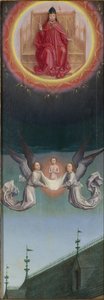 Dusza św. Bertyna zaniesiona do Boga z ołtarza św. Bertyna, ok. 1459