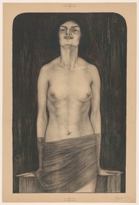 Stojąca kobieta z nagą górną częścią ciała Wampir (Salomé) (tytuł oryginalny)