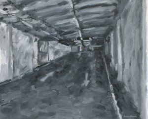 Wnętrze parkingu nr 11, 2023 (olej na płótnie)