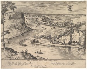 Pejzaż rzeczny z psychiką uprowadzającą rtęć, ca. 1595. autorstwa Simon Novellanus