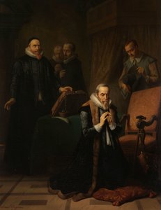 Ostatnia modlitwa Johana van Oldenbarnevelta autorstwa Simon Opzoomer