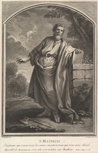 Św. Mateusz, 1726. autorstwa Simon Vallee