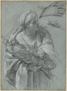 Creusa niosąca bogów Troi autorstwa Simon Vouet