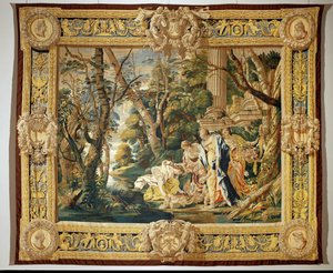 Mojżesz uratowany z wód ... autorstwa Simon Vouet