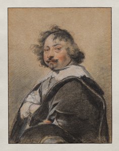Portret mężczyzny z profilu, zwróconego w lewo