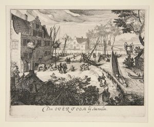 Overtoom w pobliżu Amsterdamu autorstwa Simon Wynhoutsz Frisius