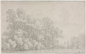 Krajobraz rzeczny, ok. 1650. autorstwa Simon de Vlieger