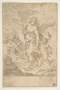 Anioł Stróż idący z dzieckiem, ok. godz. 1640.