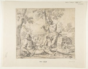 Merkury i Argus, ok. 1630-1648. autorstwa Simone Cantarini