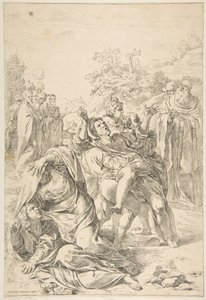 Św. Benedykt egzorcyzmujący demona, ca. 1637-1639.