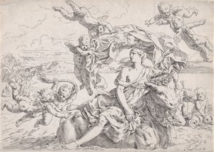 Gwałt Europy, wg Reni, ca. 1636.