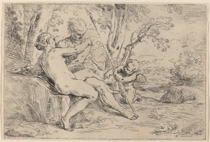 Wenus i Adonis autorstwa Simone Cantarini