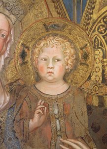 Maesta: Chrystusowe Dzieciątko, 1315 (detal z 51591) autorstwa Simone Martini