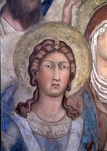 Maesta: być może św. Michał autorstwa Simone Martini
