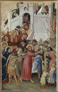 Poliptyk Orsini: Chrystus niosący krzyż (olej na desce, ok. 1333) autorstwa Simone Martini
