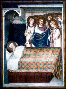 Sen św. Marcina, XIV wiek. autorstwa Simone Martini