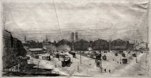 Dworzec kolejowy, 1883 r.