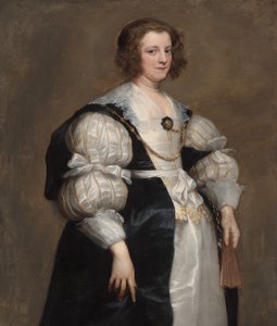 Dama z wachlarzem autorstwa Sir Anthony van Dyck